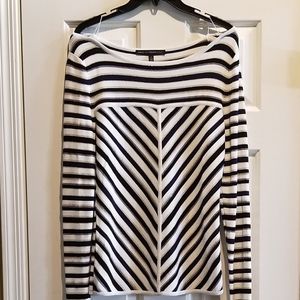 Sweater, black tan and creme